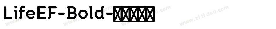 LifeEF-Bold字体转换