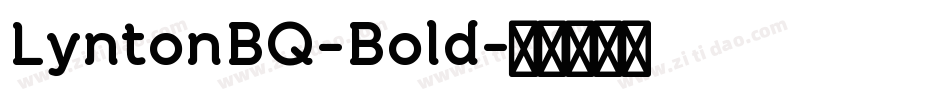 LyntonBQ-Bold字体转换