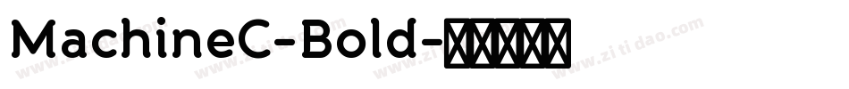 MachineC-Bold字体转换