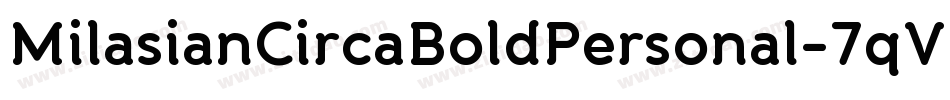 MilasianCircaBoldPersonal-7qVE字体转换