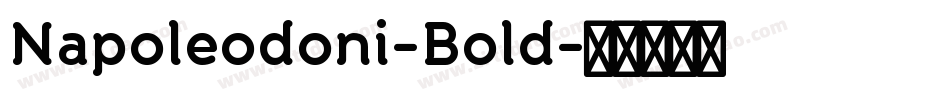 Napoleodoni-Bold字体转换