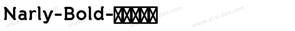 Narly-Bold字体转换