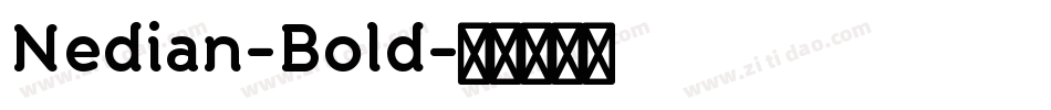 Nedian-Bold字体转换