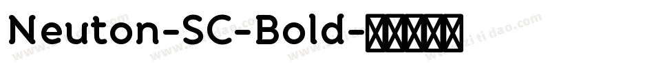 Neuton-SC-Bold字体转换