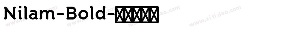 Nilam-Bold字体转换