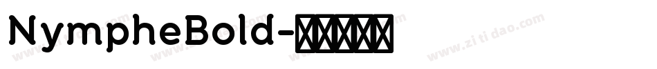 NympheBold字体转换