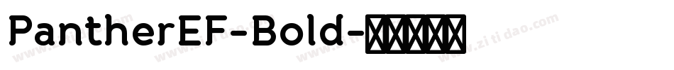 PantherEF-Bold字体转换
