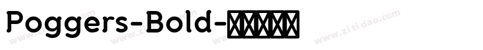 Poggers-Bold字体转换
