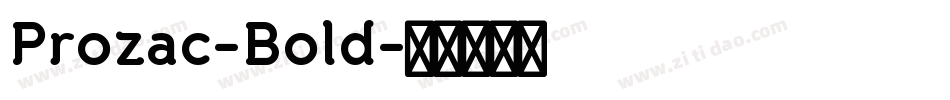 Prozac-Bold字体转换