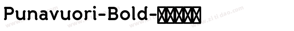 Punavuori-Bold字体转换