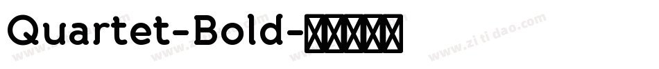 Quartet-Bold字体转换