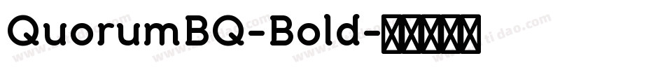 QuorumBQ-Bold字体转换