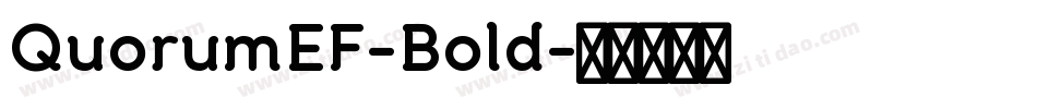 QuorumEF-Bold字体转换