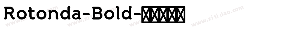 Rotonda-Bold字体转换