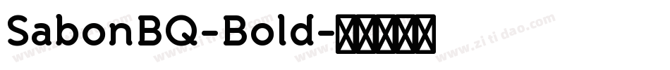 SabonBQ-Bold字体转换