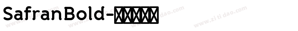 SafranBold字体转换