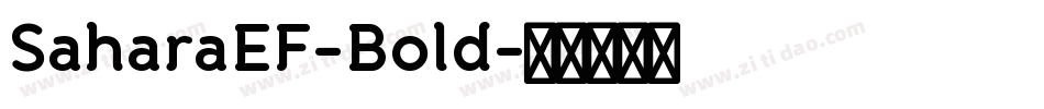 SaharaEF-Bold字体转换