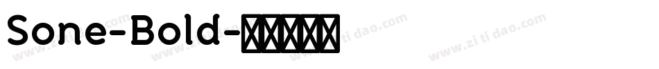 Sone-Bold字体转换