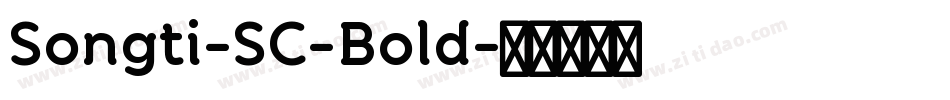 Songti-SC-Bold字体转换