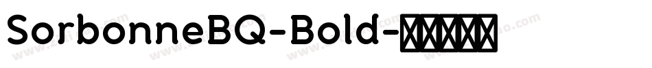 SorbonneBQ-Bold字体转换