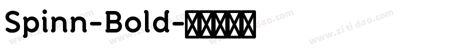 Spinn-Bold字体转换