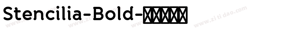 Stencilia-Bold字体转换