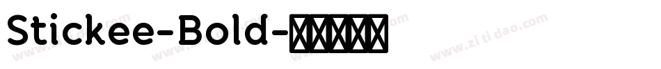 Stickee-Bold字体转换