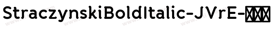 StraczynskiBoldItalic-JVrE字体转换
