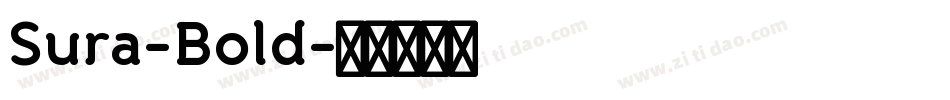 Sura-Bold字体转换
