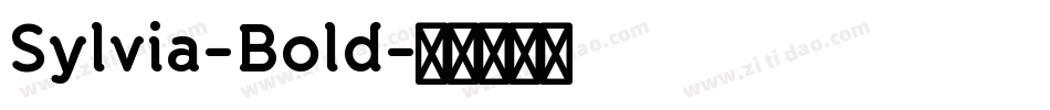 Sylvia-Bold字体转换
