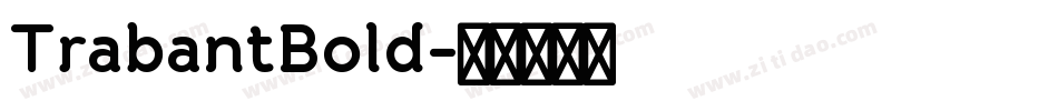 TrabantBold字体转换