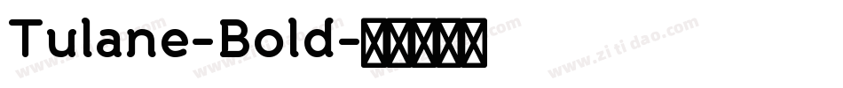 Tulane-Bold字体转换