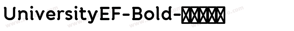 UniversityEF-Bold字体转换
