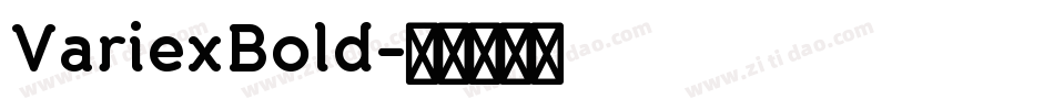 VariexBold字体转换