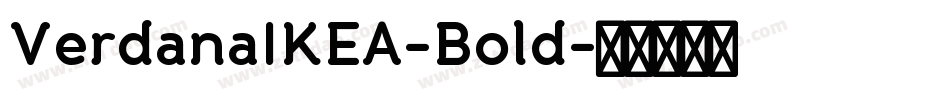VerdanaIKEA-Bold字体转换