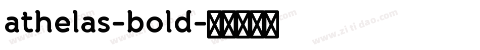 athelas-bold字体转换