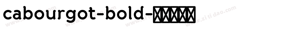 cabourgot-bold字体转换