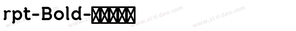 rpt-Bold字体转换