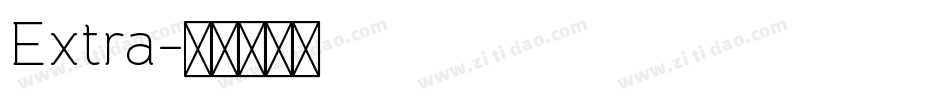 Extra字体转换