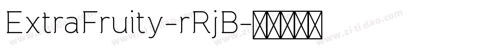 ExtraFruity-rRjB字体转换