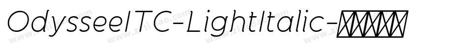 OdysseeITC-LightItalic字体转换