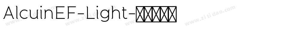 AlcuinEF-Light字体转换