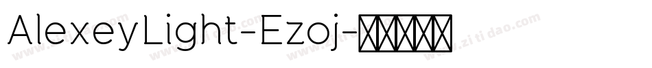AlexeyLight-Ezoj字体转换