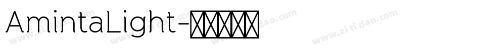 AmintaLight字体转换
