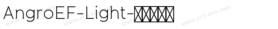 AngroEF-Light字体转换
