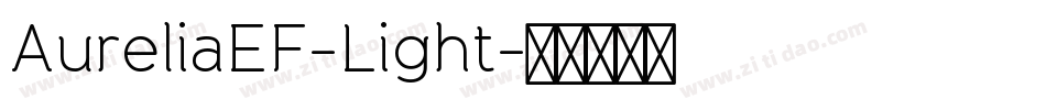 AureliaEF-Light字体转换