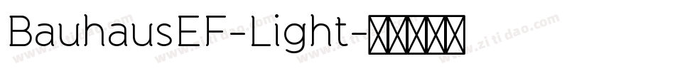 BauhausEF-Light字体转换