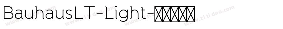 BauhausLT-Light字体转换