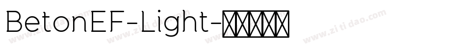 BetonEF-Light字体转换