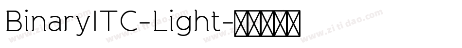 BinaryITC-Light字体转换